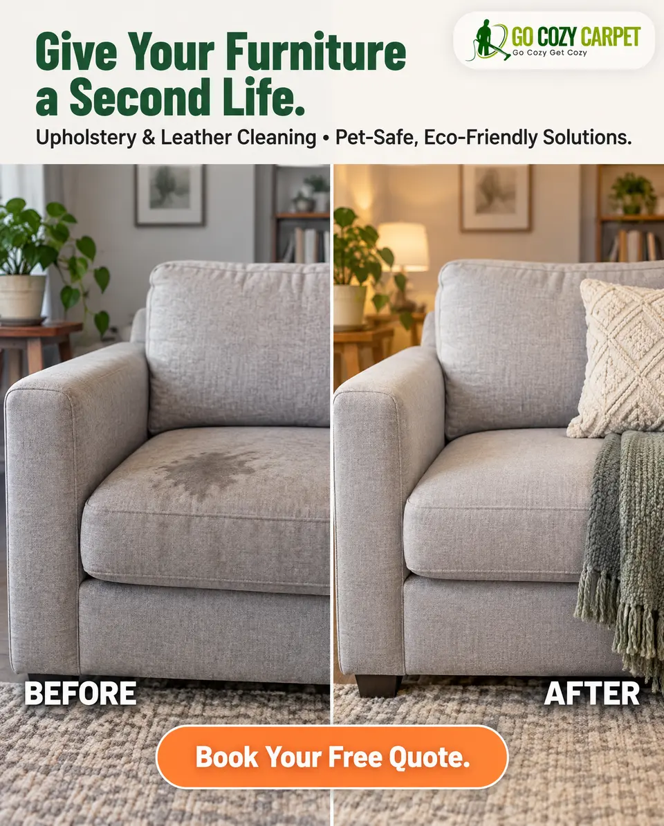 Go Cozy Carpet — Before-and-after concept